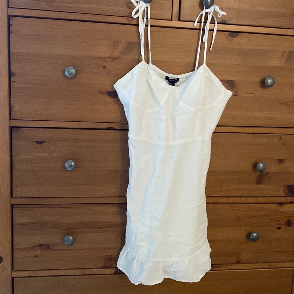 White Linen Dress